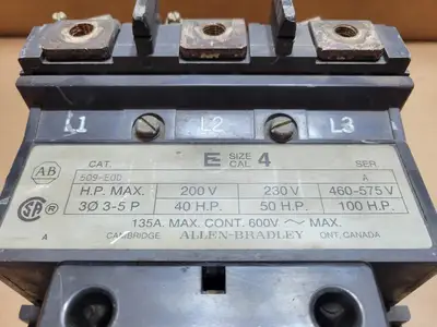 Used ALLEN-BRADLEY 509-EOD Starters British Columbia CA | Lenmark #1488888