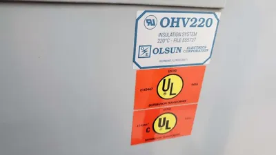 50 KVA Dry Type Transformer 14400 120 240 Olsun Electrics SMV50NB-4 Single Phase HV