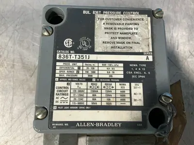 Used ALLENBRADLEY 836TT351J Pressure Switches Ohio US | HGR 24 #1507690