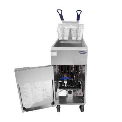New | in-Stock Atosa New Atosa ATFS-40ES — 40 LB Deep Fryer Natural Gas 102,000 BTU Cookers / Coolers / Fryers Illinois US | Falcon Restaurant Supply #1374941