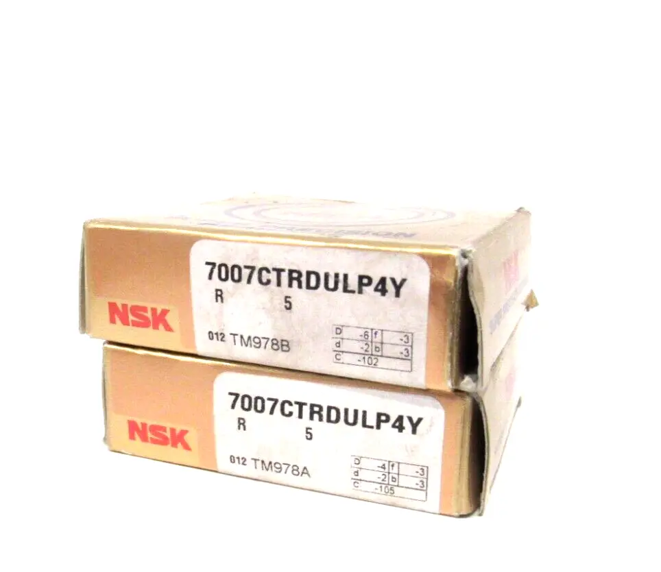 NEW NSK 7007CTRDULP4Y CONTACT BEARING SET