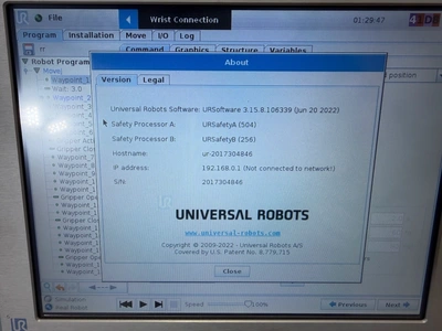 2017 UNIVERSAL ROBOTS UR10 6 Axis Robots | K.B. Industries LLC (11)