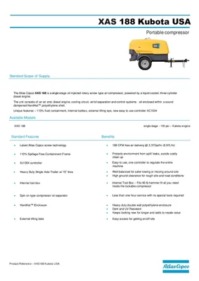 New | in-Stock 2023 ATLAS COPCO XATS250KD8 Air Compressors, Portable Ontario CA | Driven Equipment Solutions #1423086