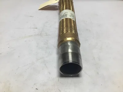 Hose Master Flex Pipe, Brass Braided 1 1/2″ NPT