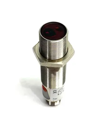 USED BALLUFF CYLINDRICAL DIFFUSE SENSOR, M18 THREADED, DIFF. TYPES OF LIGHT