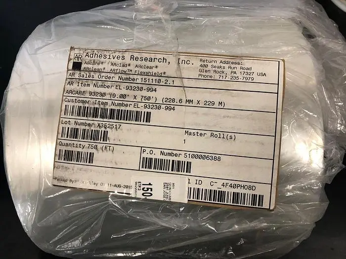 ADHESIVES RESEARCH INC. ARCARE 93230 (9.00 x 750) (228.6MM x 229m)