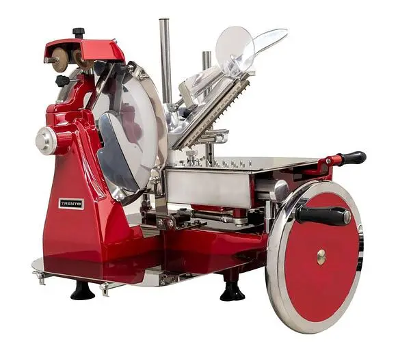 Trento 14″ Blade Volano Manual Slicer Standard Flywheel and Stainless Steel Tray - SEE VIDEO