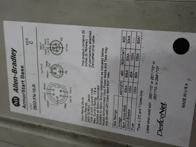 USED ALLENBRADLEY 280DF12Z10CGRW3PI