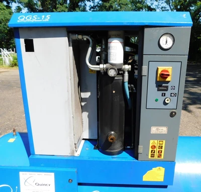 Used QUINCY AIR COMPRESSOR QGS 15 CSA/UL Rotary Screw & Sliding Vane Air Compressors New Jersey US | Champion Trading Corporation #1364698