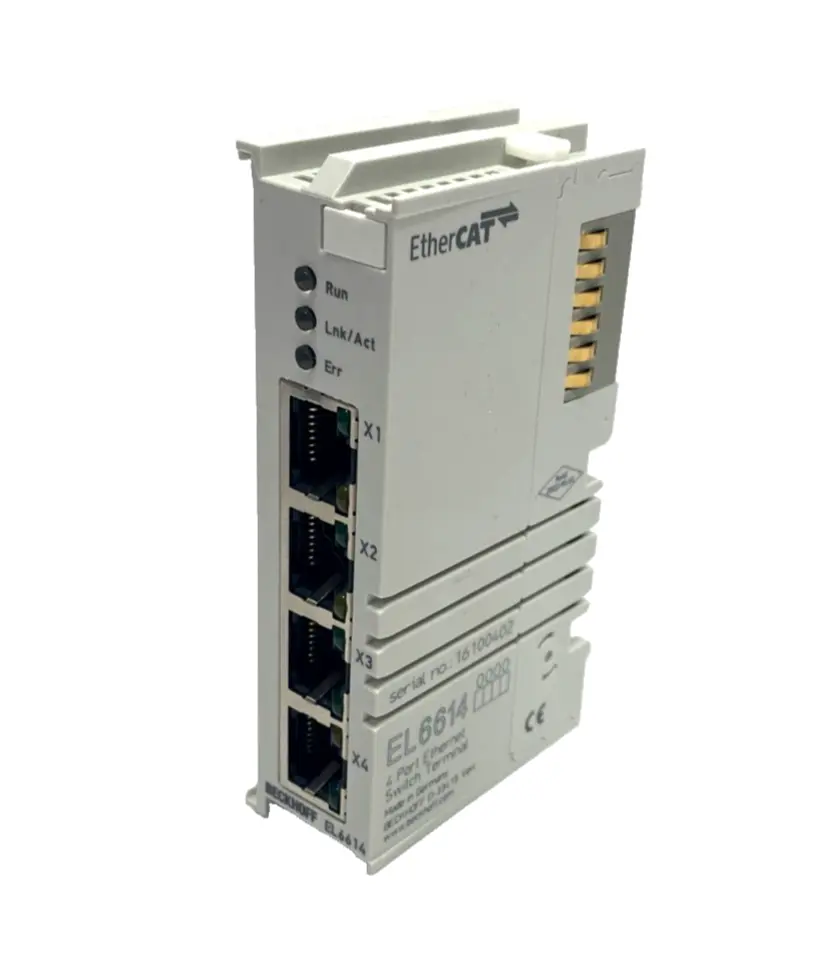 Used Beckhoff EtherCAT Terminal 4-Port Ethernet Switch Communication Interface PLC Ethernet Equipment Michigan US | Maverick Industrial Sales #1391755