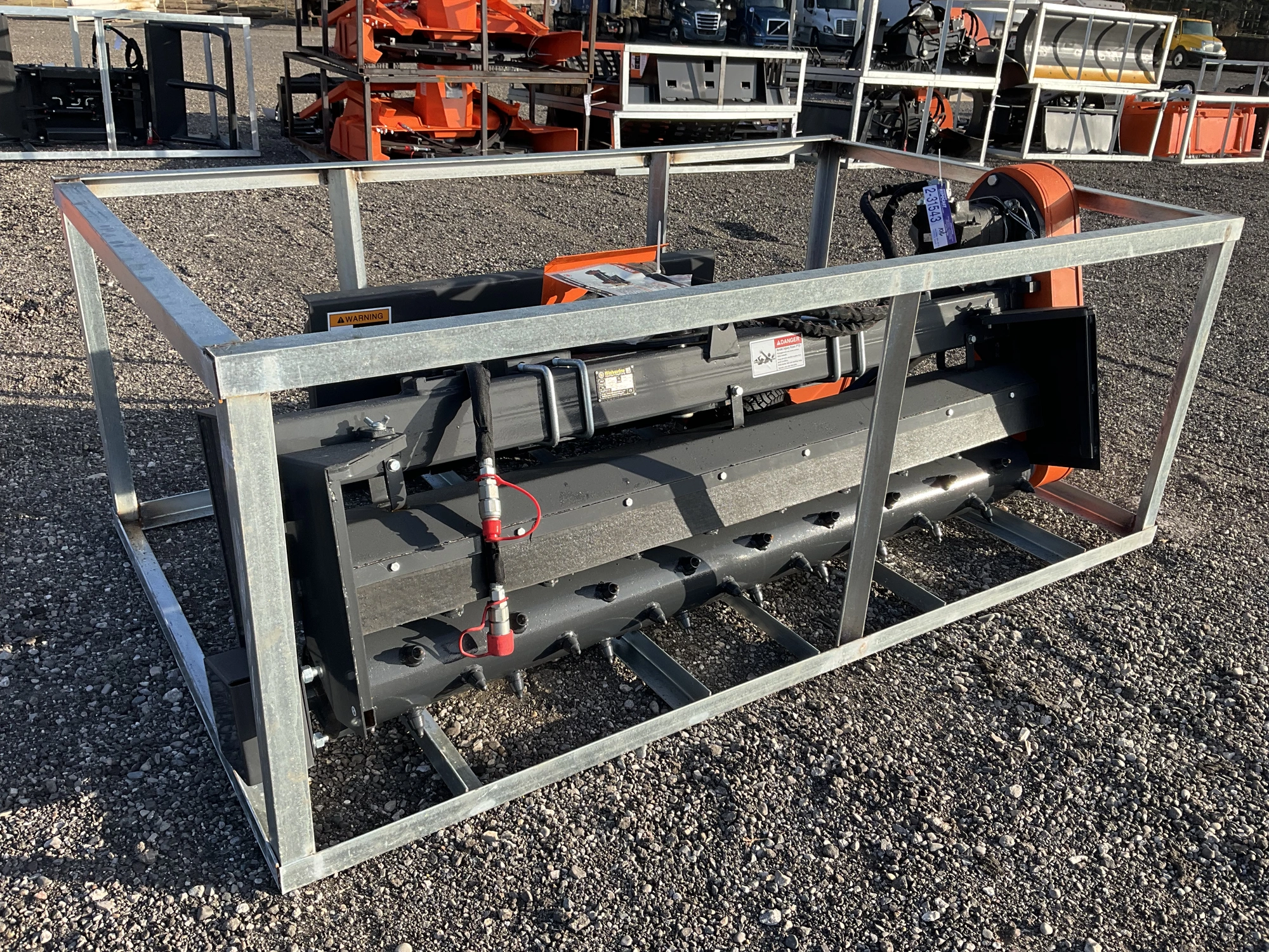 Used WOLVERINE CR72 POWER RAKE SKID STEER ATTACHMENT Power Rakes Michigan US | Miedema Asset Management Group #1768765