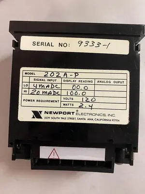 New | in-Stock NEWPORT 202A-P Meters - Misc | Surplus Asset Holdings #1206939