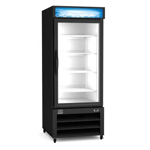 Kelvinator Commercial KCHGM26F 28 5/16" One Section Display Freezer w/ Swing Door - Bottom Mount Compressor, Black, 115v