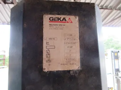 110 TON GEKA MODEL #HYD-110 HYDRUALIC IRONWORKER, NEW 1999: YOBRO #23975