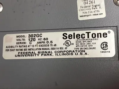 USED FEDERAL SIGNAL 302GC
