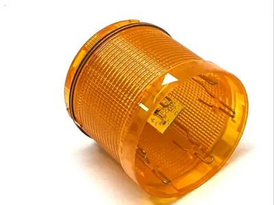 USED SIEMENS YELLOW LED STACK LIGHT MODULE 24V AC/DC LOT OF 3