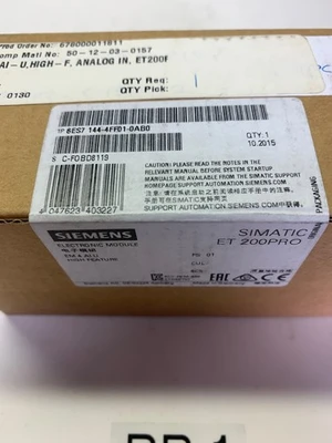 Neu Originalverpackt Siemens 6ES7 144-4FF01-0AB0 Elektronik Modul Et 200PRO