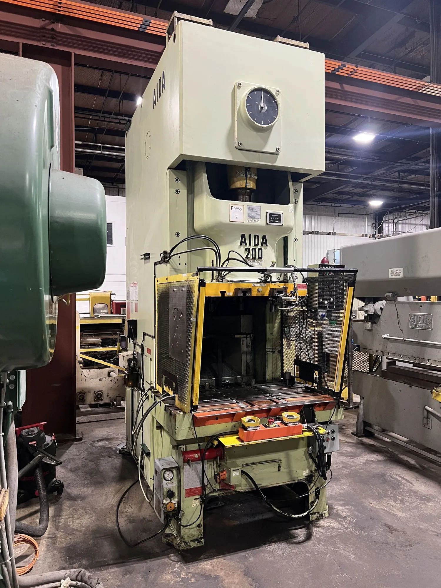 USED AIDA 220 TON SINGLE POINT GAP FRAME