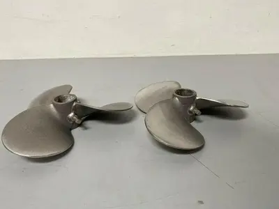 Stainless Steel 3 Blade Tank 9.25" Mixing Propeller 1.75" Shaft OD