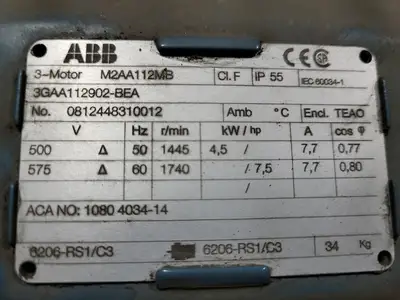 USED 2009 ATLAS COPCO GA315