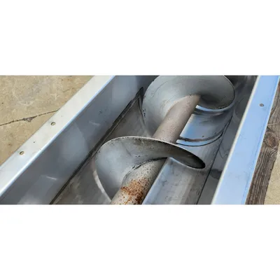 Used 13" dia. X 9' Long Industrial Screw Auger Conveyor