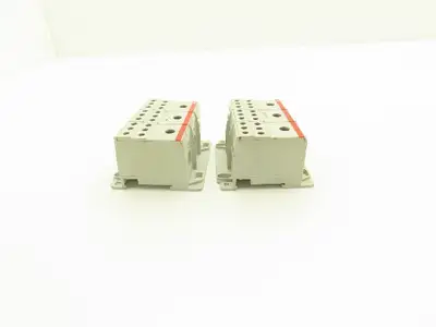 Entrelec BRT 115 Connector Block 600V 115A 3-Pole 8-2AWG In 14-4AWG Out Lot of 2