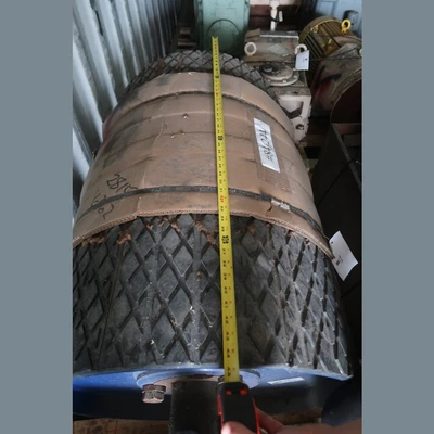 31in Dia. x 44.5in Rubber Lagged Pulley