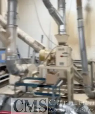 USED HOEKER MAGNUM BRIQUETTE PRESS LINE WITH ROBOTIC STACKING