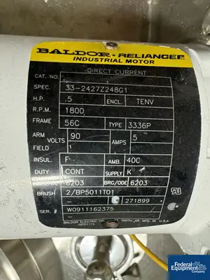 USED DCI 1,200 Liter DCI Reactor, Hastelloy C22, 45/150#