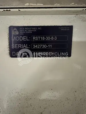 USED KICE INDUSTRIES VJX 14X10X10 AIR CLASSIFICATION SYSTEM