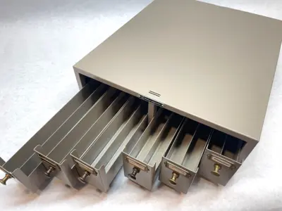 Used FISHER SCIENTIFIC 6-DRAWER MICROSCOPE SLIDE CABINET Microscope Accessories | Maverick Industrial Sales #1107346