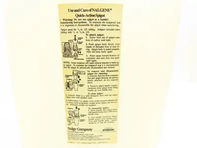 Nalgene 2321-0050 Autoclavable Rectangular Carboy With Spigot 20L Capacity