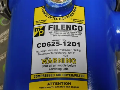 USED MASTER PNEUMATIC CD625-12D1