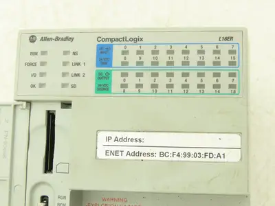 Allen Bradley 1769-L16ER-BB1B CompactLogix L16 DI/O 384KB Controller Series C