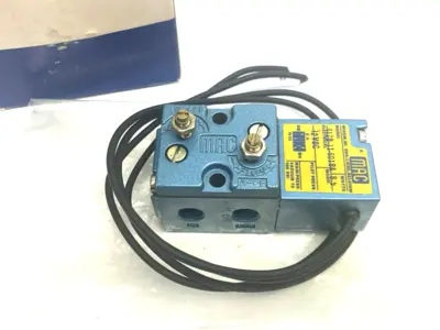 New | in-Stock MAC Valves Single Operator Solenoid Valve 12VDC, 8.5W Solenoid Valves Michigan US | Maverick Industrial Sales #1392550