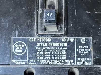 USED WESTINGHOUSE FB3040