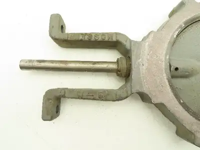 5" Wafer Style Butterfly Valve Cast Iron Disc Metal Seat No Handle