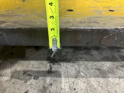48" X 120" X 2" THICK STEEL FLOOR / BOLSTER PLATE: STOCK #22743