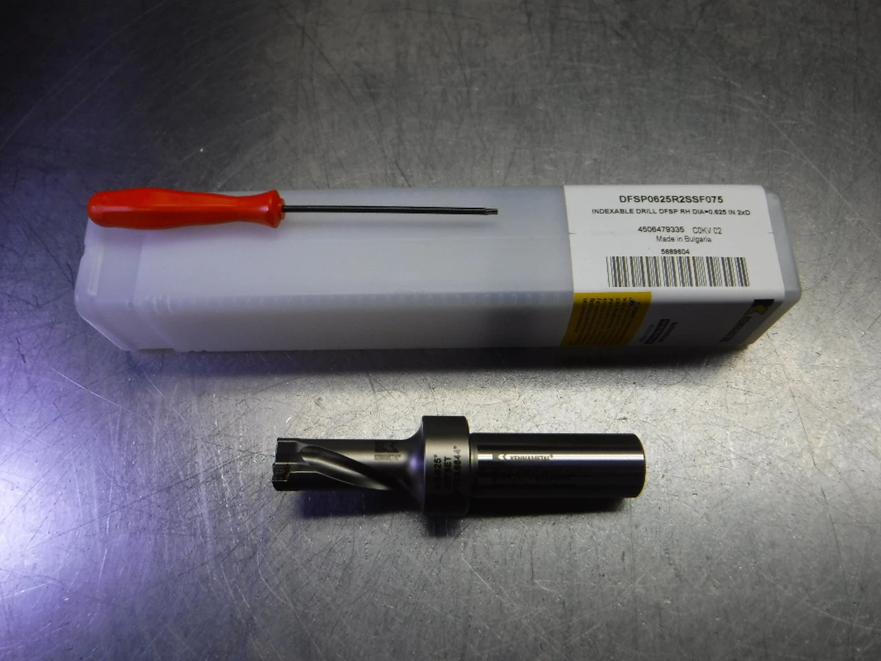 Kennametal 0.6250" 2 Flute Coolant Thru Drill DFSP0625R2SSF075 (LOC1173B)