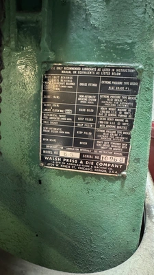 WALSH 65 O.B.I. Presses | SNL Machine Trader LLC (4)