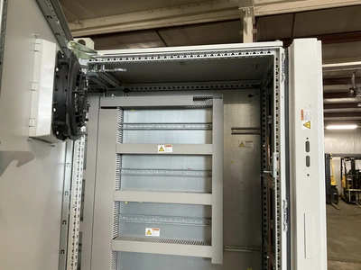 Rittal industrial 2-door electrical cabinet, approx 67-1/2”W x 20” x 78-3/4”T, used