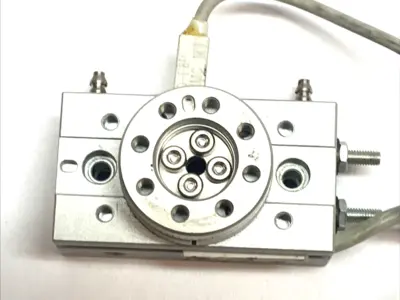 Used SMC Pneumatic Rotary Table Actuator, SIngle Rack, 2-Point Stop Rotary Actuators Michigan US | Maverick Industrial Sales #1389863