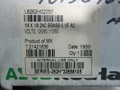 NEW ASCO L8262H022SF