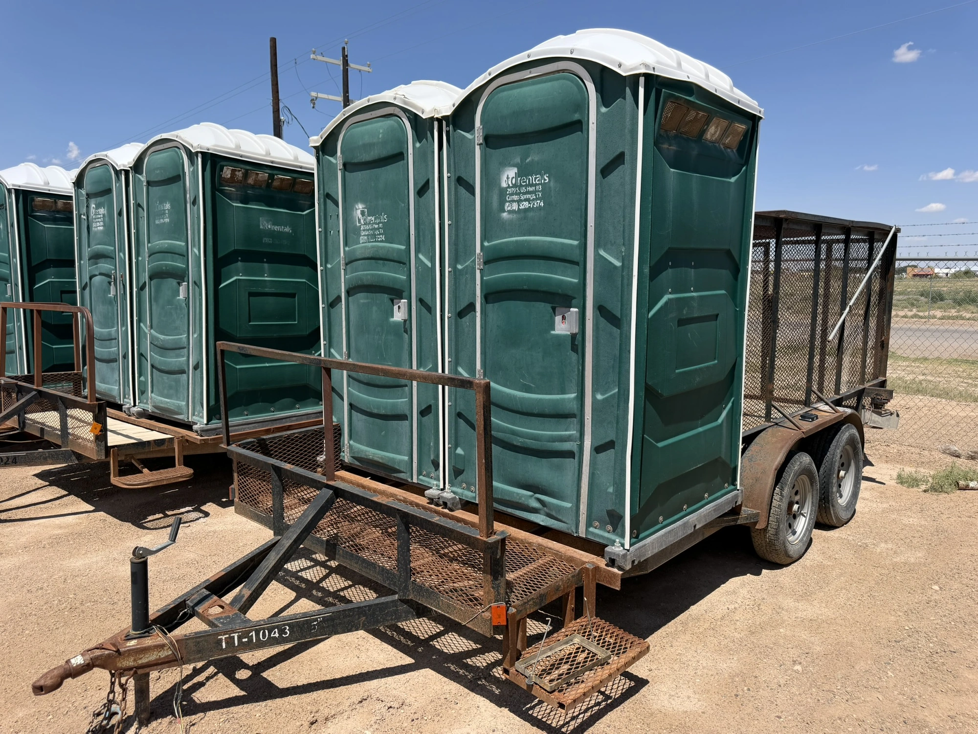Used 2011 ASSEMBLED TRASH/PORTA JOHN TRAILER Misc Trailers Texas US | Miedema Asset Management Group #1312659