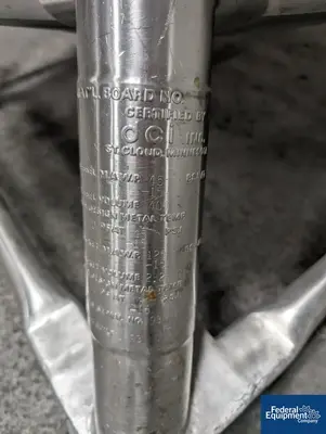 USED DCI 400 Liter DCI Jacketed Receiver Tank, 316L S/S, 45/125#