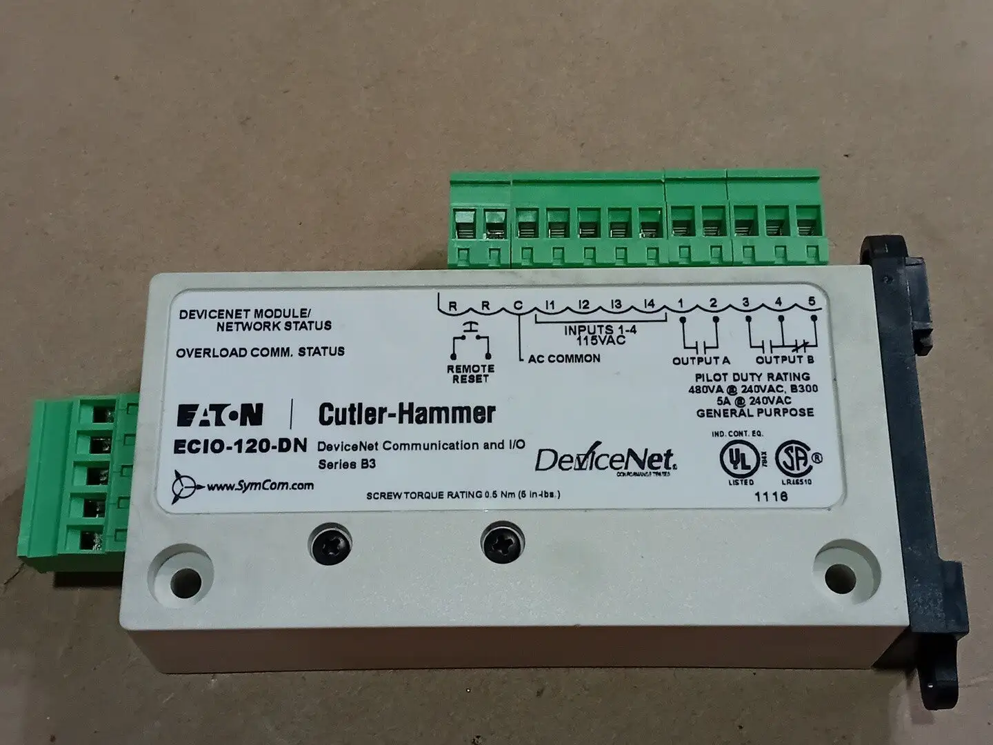 NEW EATON CUTLER-HAMMER ECIO-120-DN