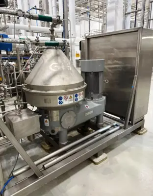 (3) Westfalia SSE 75-06-177 Hydrostop clarifier centrifuges, 316SS.