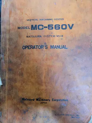 1987 MATSUURA MC-560V CNC Milling | MD Equipment Services LLC (27)