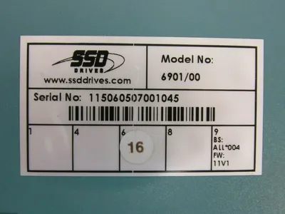 USED EUROTHERM 584SV/0040/400/0010/US/000/0000/B0/000/000 DRIVE 6901/00