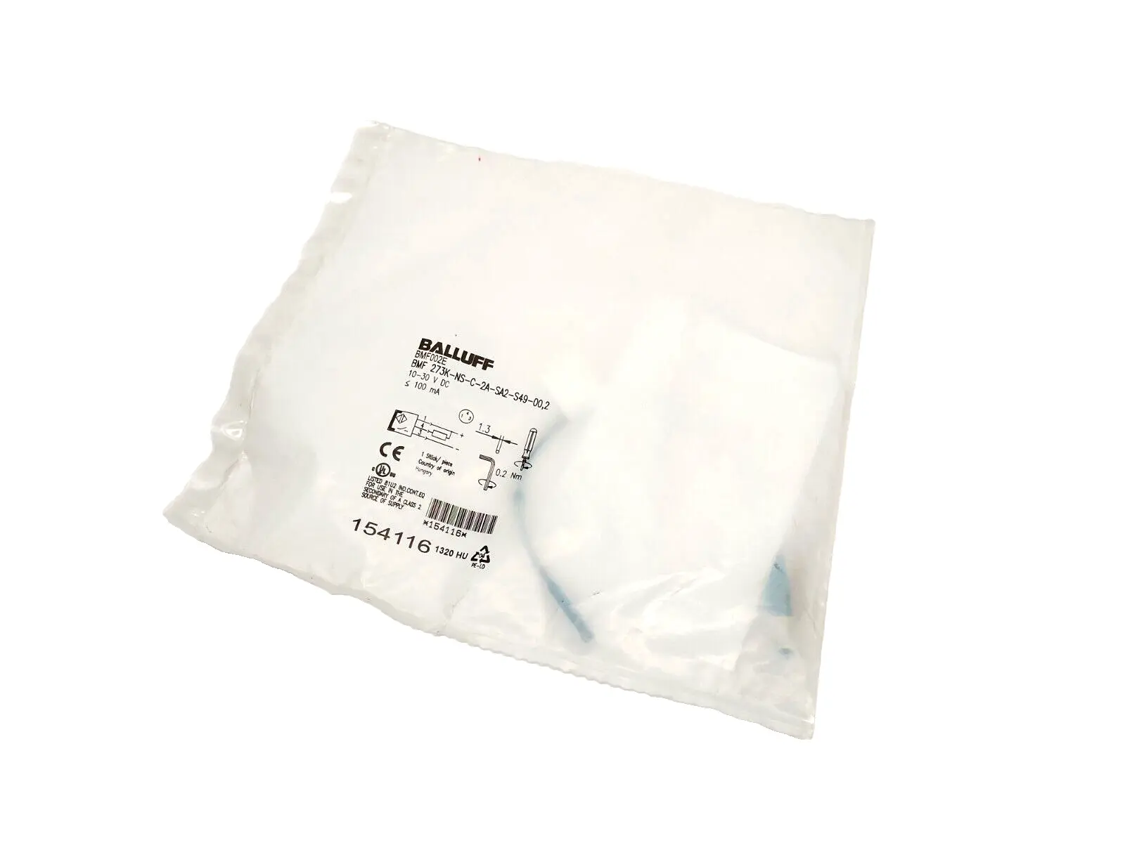 BMF 273K-NS-C-2A-SA2-S49-00,2, BMF002E | Balluff BMF002E Magnetic Field Sensor M8 3-Pin BMF 273K-NS-C-2A-SA2-S49-00,2 - New